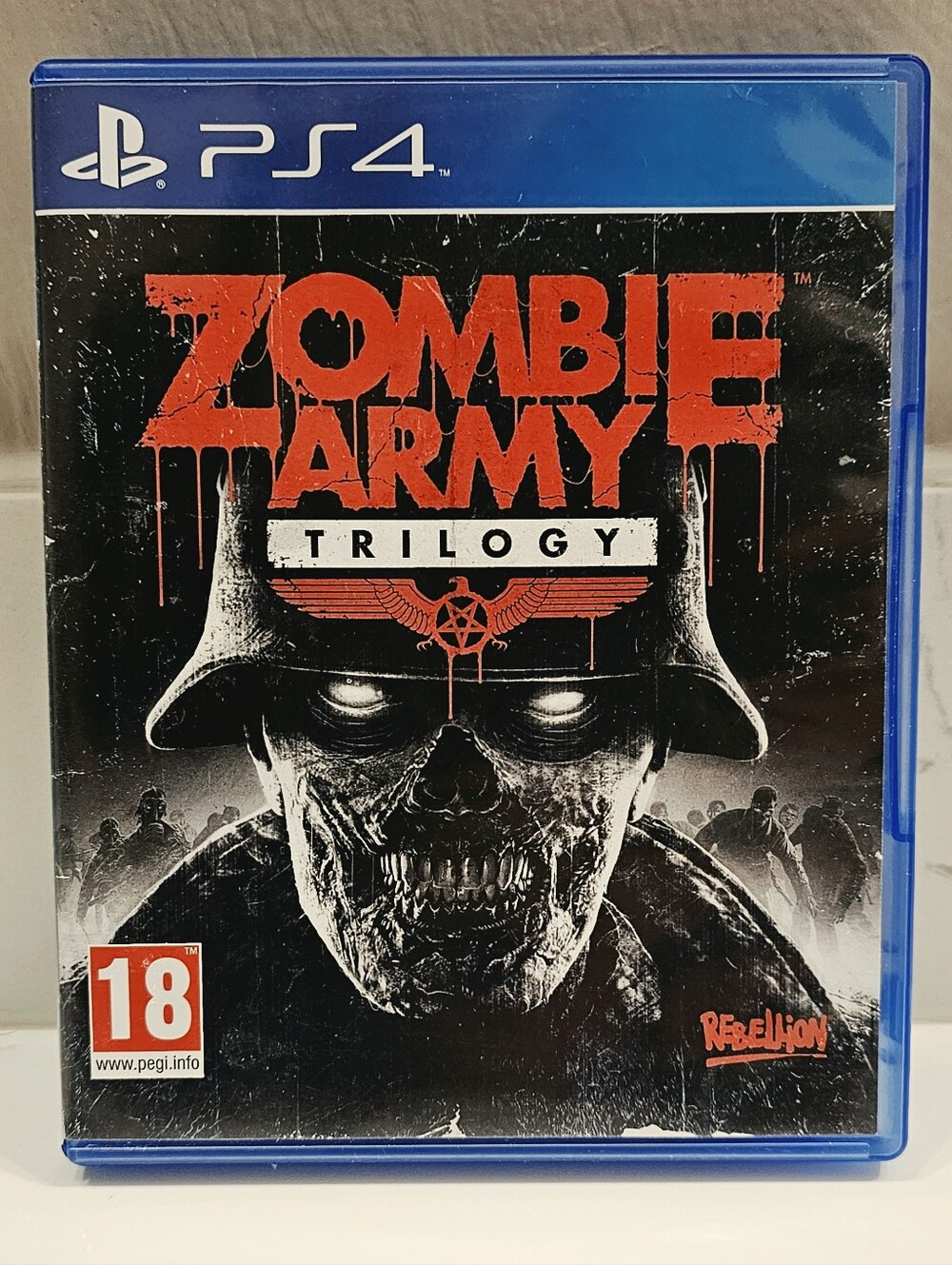 Sony Zombie Army Trilogy - PS4 Game with Black & Red Cover Art